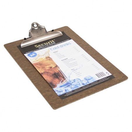 Clip board A4 marron