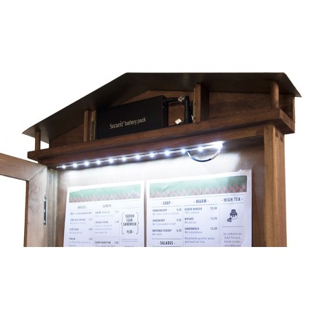 Porte Menu Led Rustic