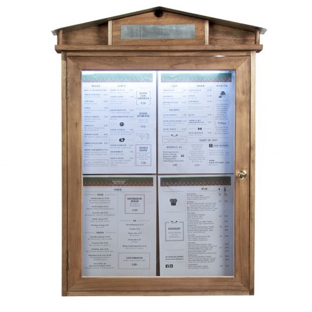 Porte Menu Led Rustic