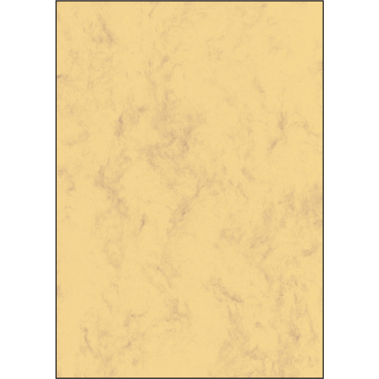 Papier créatif marbré jaune sable