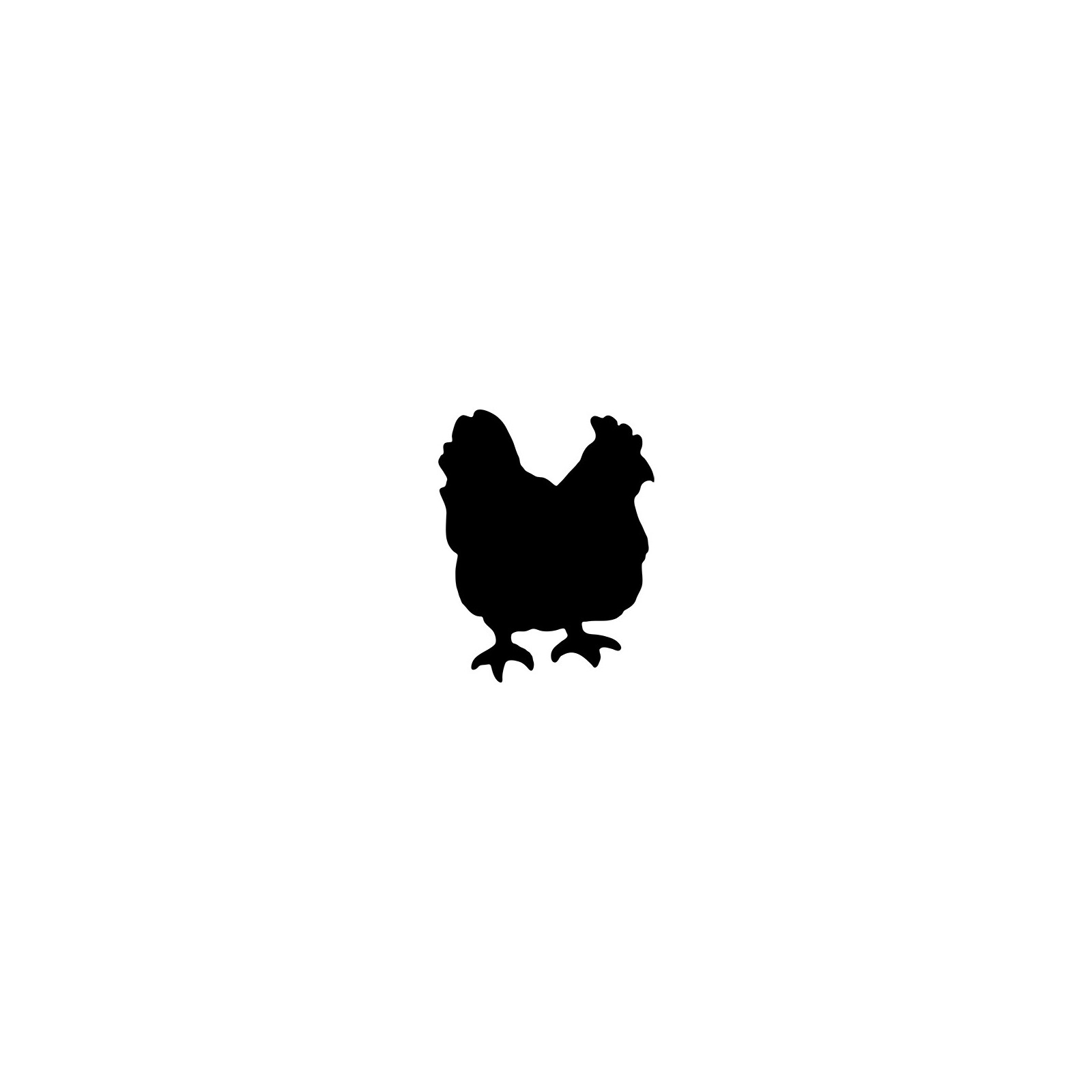 Ardoise Silhouette murale Poulet