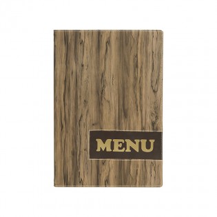 Protège-menus A4 Design Wood