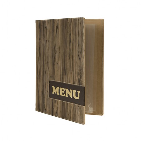 Protège-menus A4 Design Wood