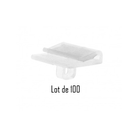 Clip crochet faux plafond parallèle - Lot de 100