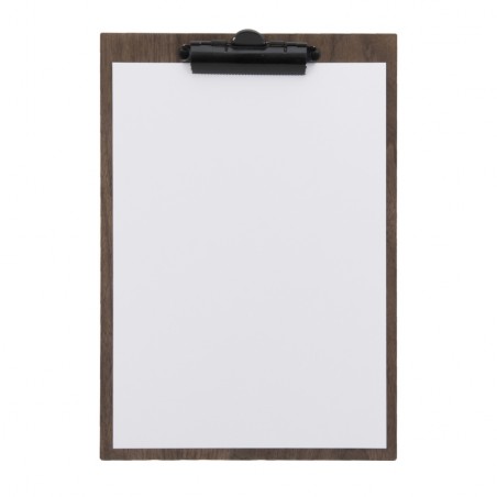 Porte menu clipboard A4 en noyer