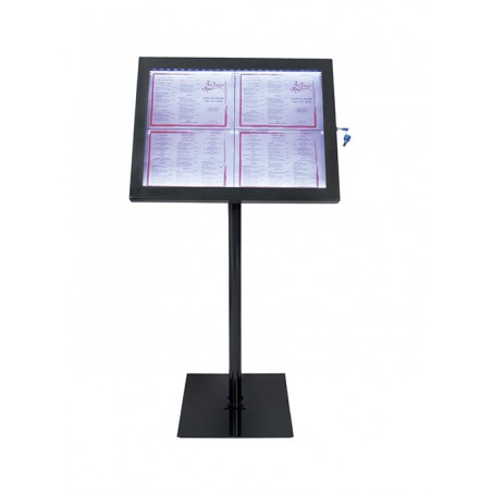 Porte-Menu Led Black Star