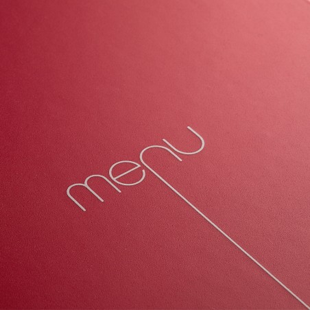 Protège-menu Risto A4 rouge