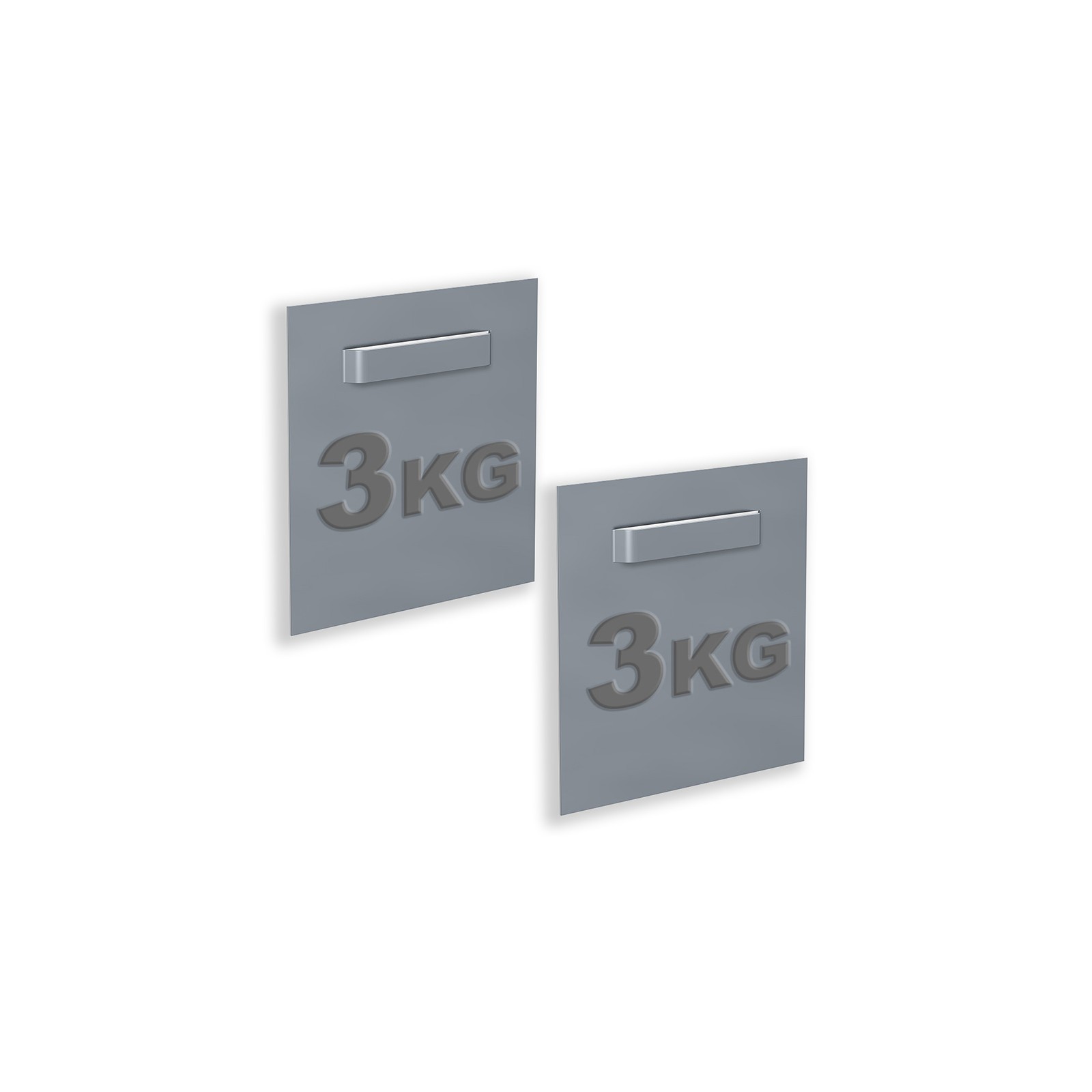 boite de 2 attaches Adhésives pour Dibond et miroir 70 x 70 mm : max 3 kg