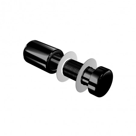 Fixation enseigne murale vissée - Entretoise murale noire vissée FIX-VN1 Ø 13 mm / L 17 mm