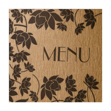 Protège menu format A4 couleur naturel 1 insert modèle PROVENÇAL - Dag Style