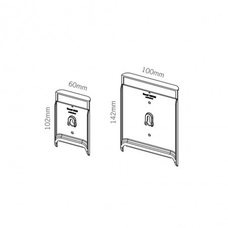 Entretoise invisible pour fixation murale de cadres, tableaux, panneaux - Fissart 60x60mm