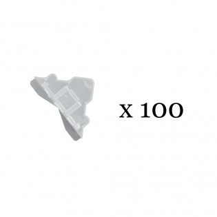 Lot de 100 angles de protection transparents 5-6 mm pour Dibond, miroir, verre, signalétique