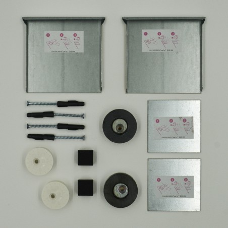 Kit de fixation murale anti-mouvement pour miroir, Dibond, signalétique - Charge maxi 12 kg - SAFEMAX