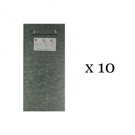 Lot de 10 attaches adhésives 100x200 mm max 12 kg pour intérieur / extérieur - Fixation Dibond et miroir