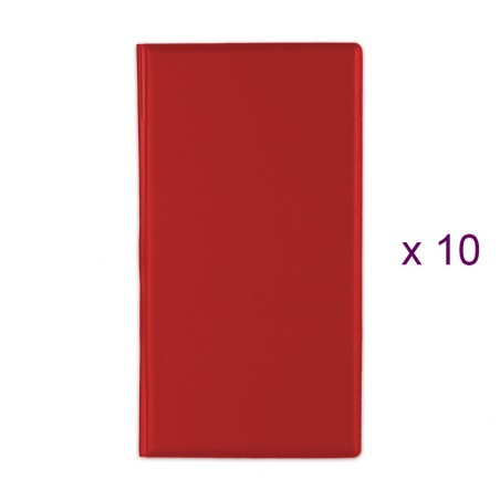 Lot de 10 Porte-additions RISTO bordeaux