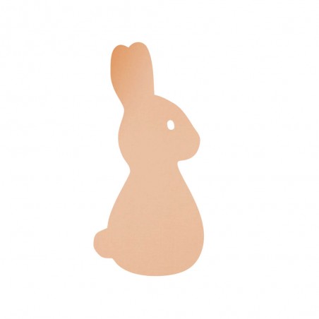 Decorative mirror Rose Gold Rabbit model - Animals Series - Acrylic wall mirror for interior decoration