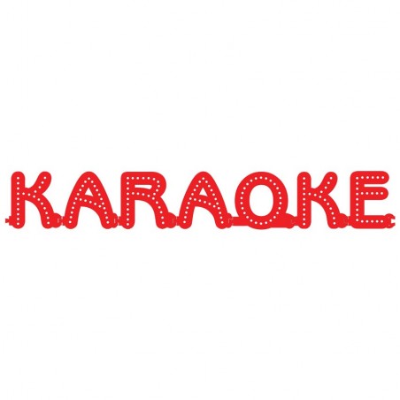 Enseigne KARAOKE : lettres lumineuses Smart LED - Enseigne lumineuse pour vitrine salles privées, bar karaoké