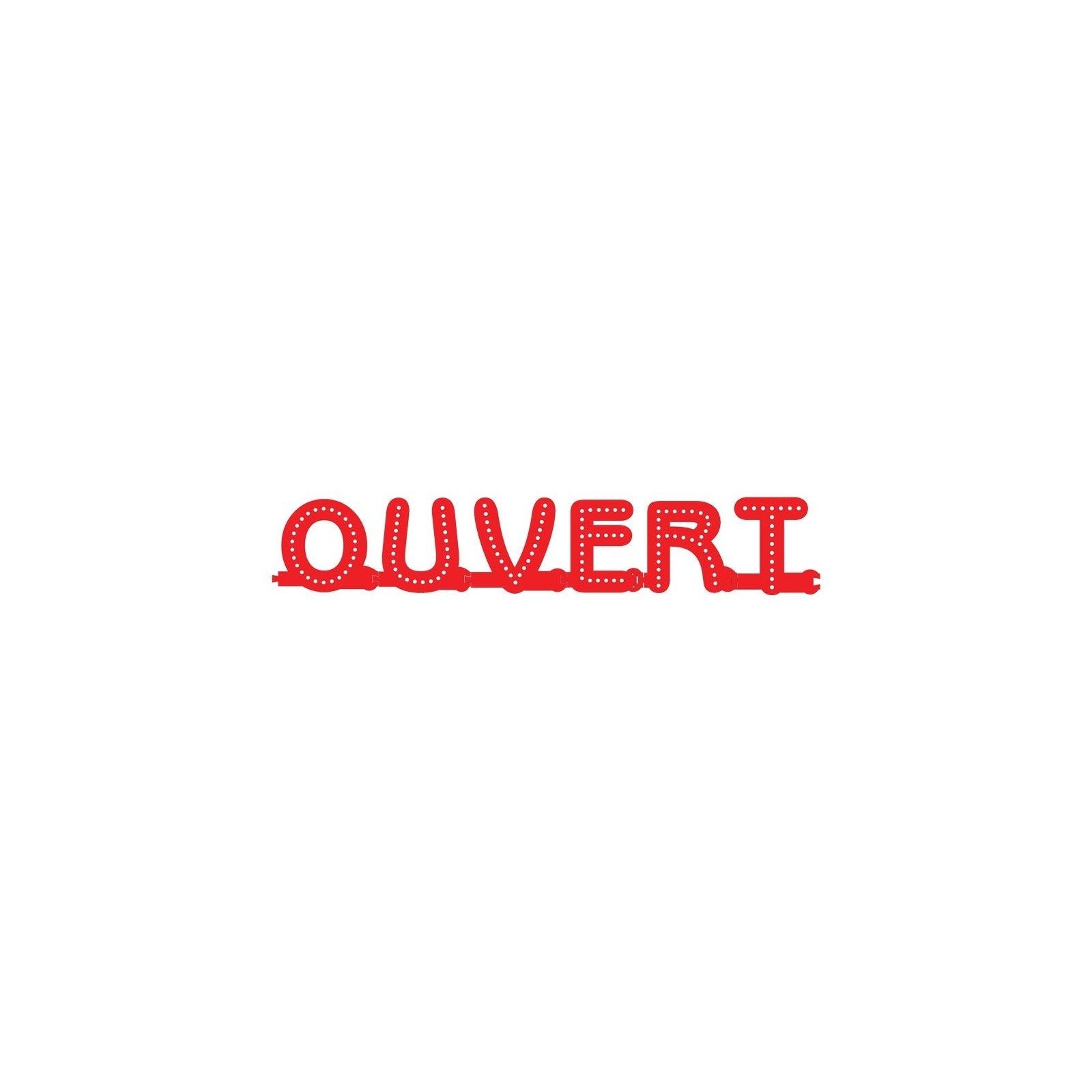 Enseigne OUVERT : lettres lumineuses Smart LED - Enseigne lumineuse LED pour vitrine hôtel, restaurant, magasin