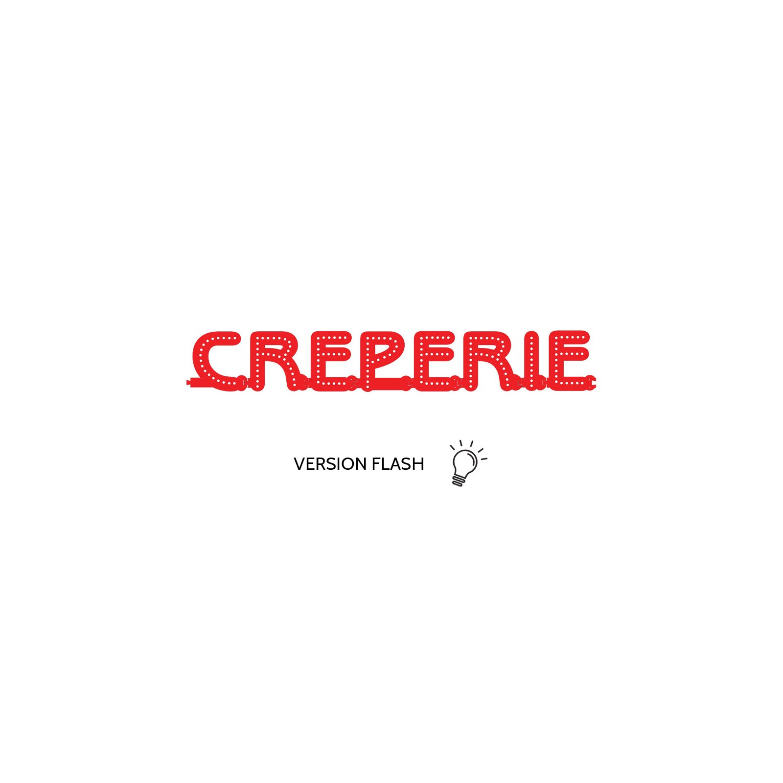 Enseigne lumineuse CREPERIE avec option Flash - Lettres lumineuses LED pour vitrine restaurant