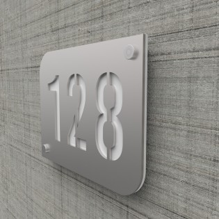 Plaque numéro de maison design 