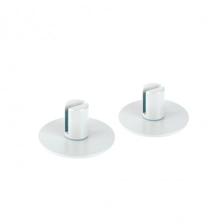 Lot de 2 supports pour écran de séparation et de protection en plexiglass (bureau, accueil, guichet, table)