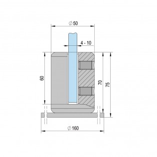 Kit de suspension pour faux plafond pour écran protection plexiglas