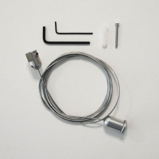 Kit câble tendu pour étagère ou panneau fixation sol / plafond - Ac