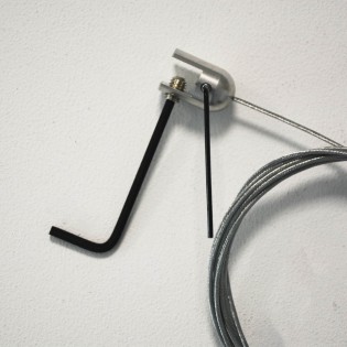 Cable de suspension pour cadre lumineux double face