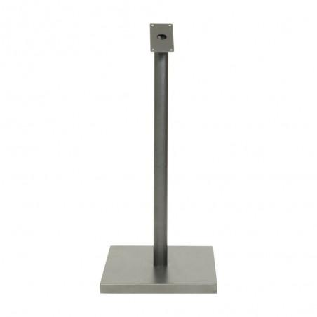 Pied pour porte-menu modèle gris métallisé - Hauteur 95 cm