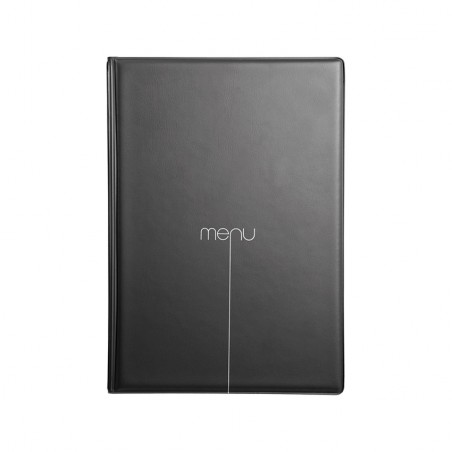 Lot de 10 protège-menus Risto A5 noir