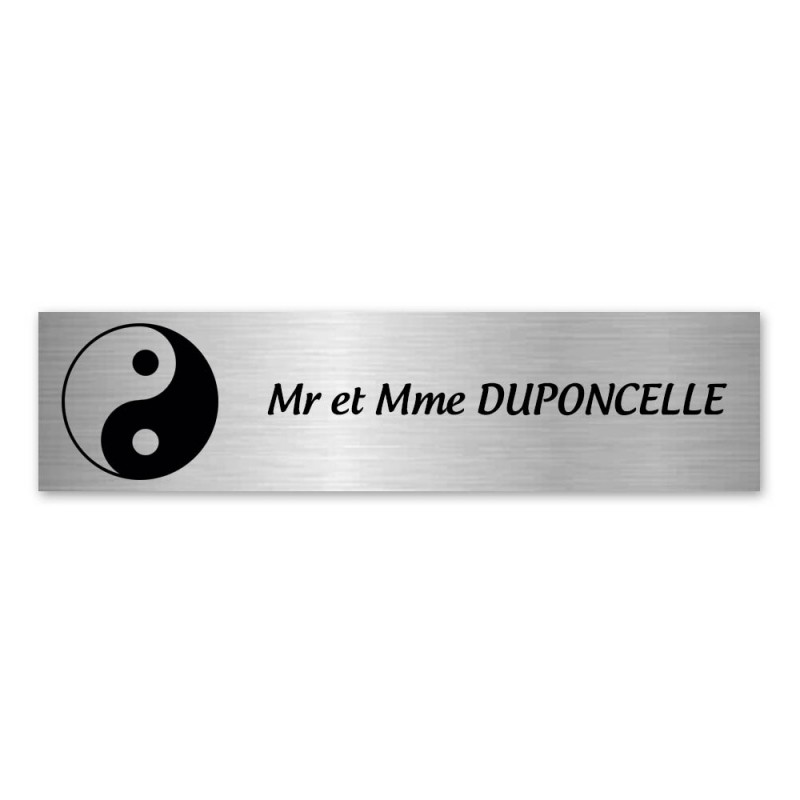 Plaque porte-noms boite aux lettres Decayeux (100 x 25 mm) 1 ligne