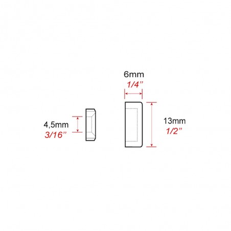 Cache vis alu 13 mm