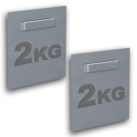 Boite de 2 attaches adhésives pour Dibond et miroir 70 x 70 mm : max 2 kg