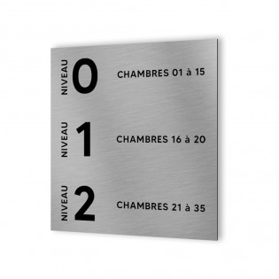 Plaque Numéro Maison Aluminium Acrylique Ardoise