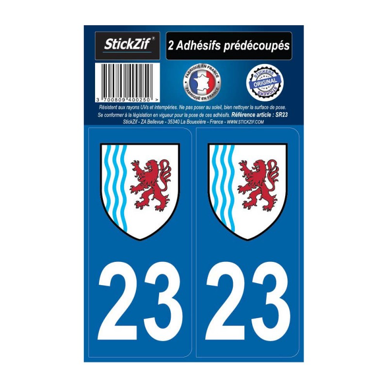 2 stickers region stickers for number plate Region Nouvelle Aquitaine ...