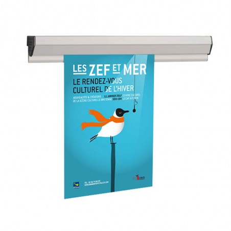 Rail d'affichage mural Grip Doc largeur 58 cm - Similaire Fast Note 58