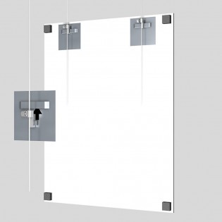 Sachet 100 stabilisateurs pour cadre tableau Dibond - Stabilisateurs en mousse blancs