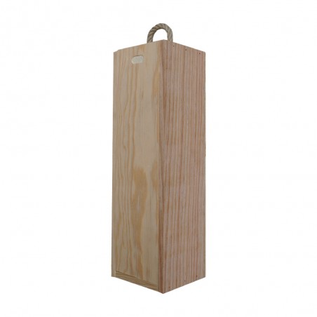 Original and humorous wooden crate | Model In the name of the glass brings back the bottle (wine)