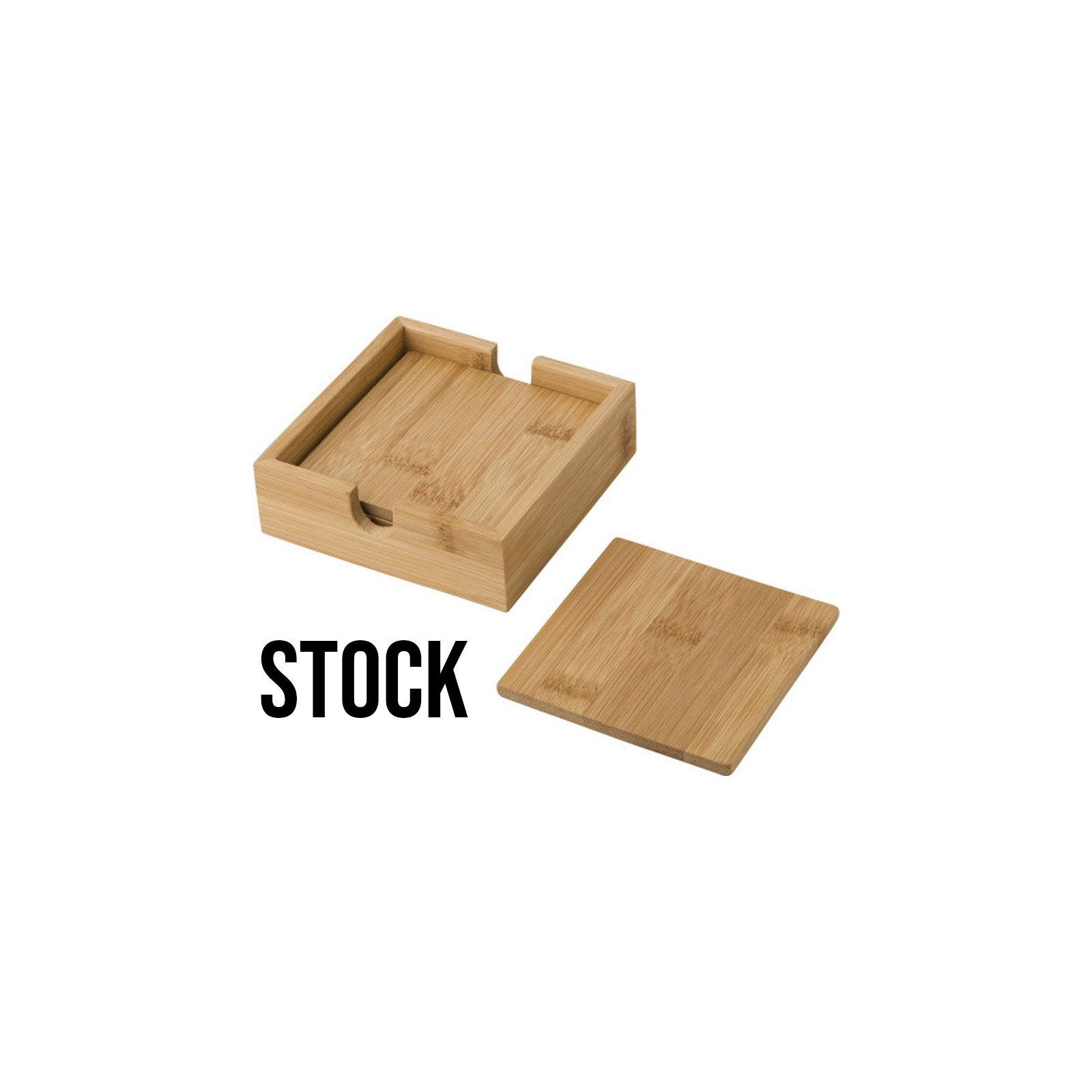 FOR STOCK - 4 bamboo coasters