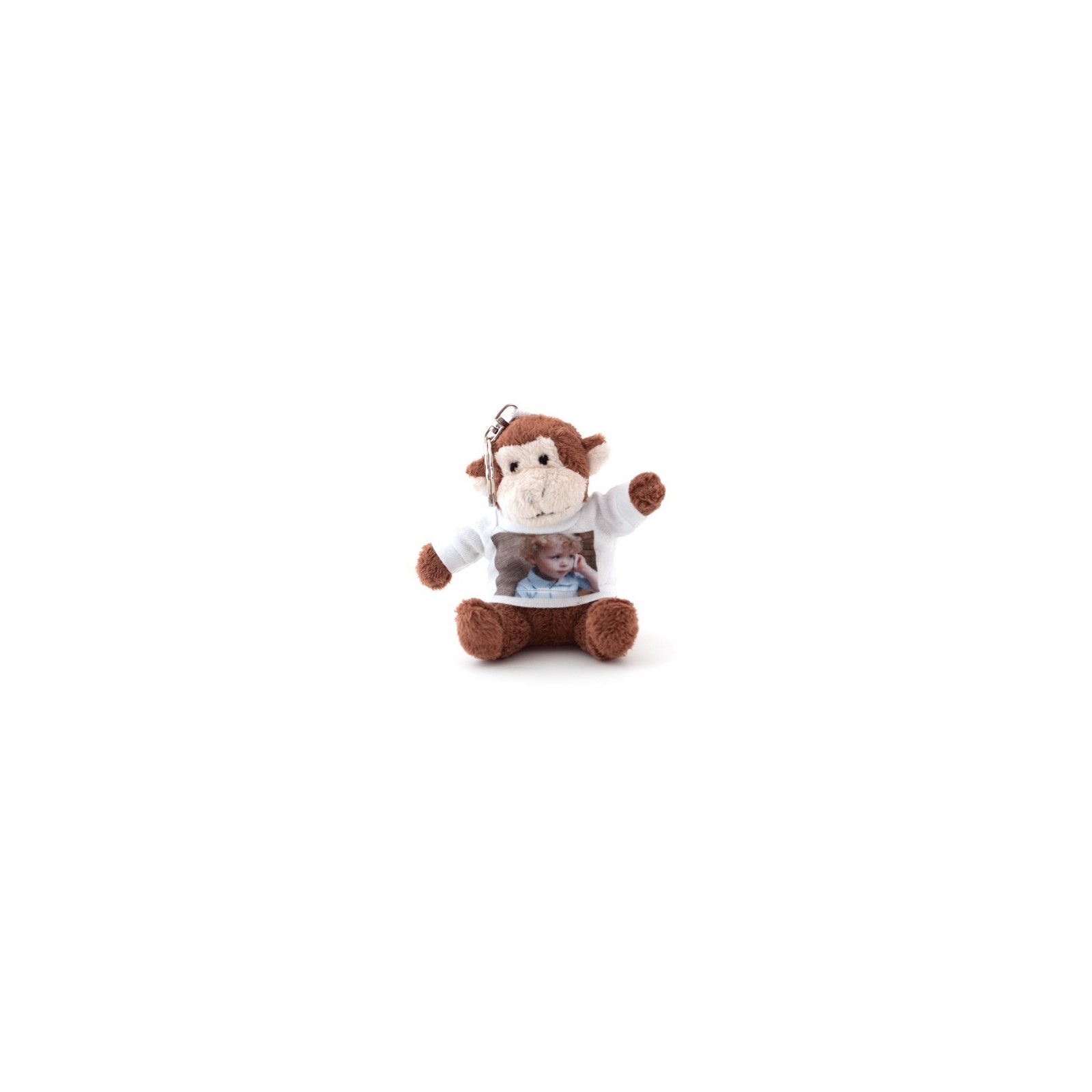 Personalized Monkey Plush Keychain [x]