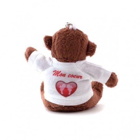 Personalized Monkey Plush Keychain [x]