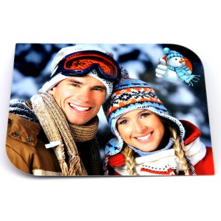 Personalized aluminum photo board | Rectangular 24.5 x 20 cm