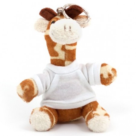 Personalized Giraffe Plush Keychain