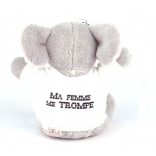 Personalized Elephant Plush Keychain [x]