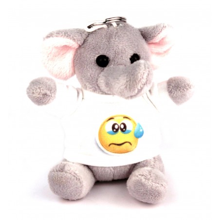 Personalized Elephant Plush Keychain [x]