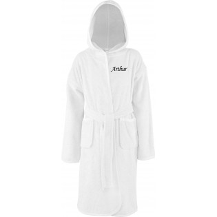 Embroidered child terry bathrobe [x]