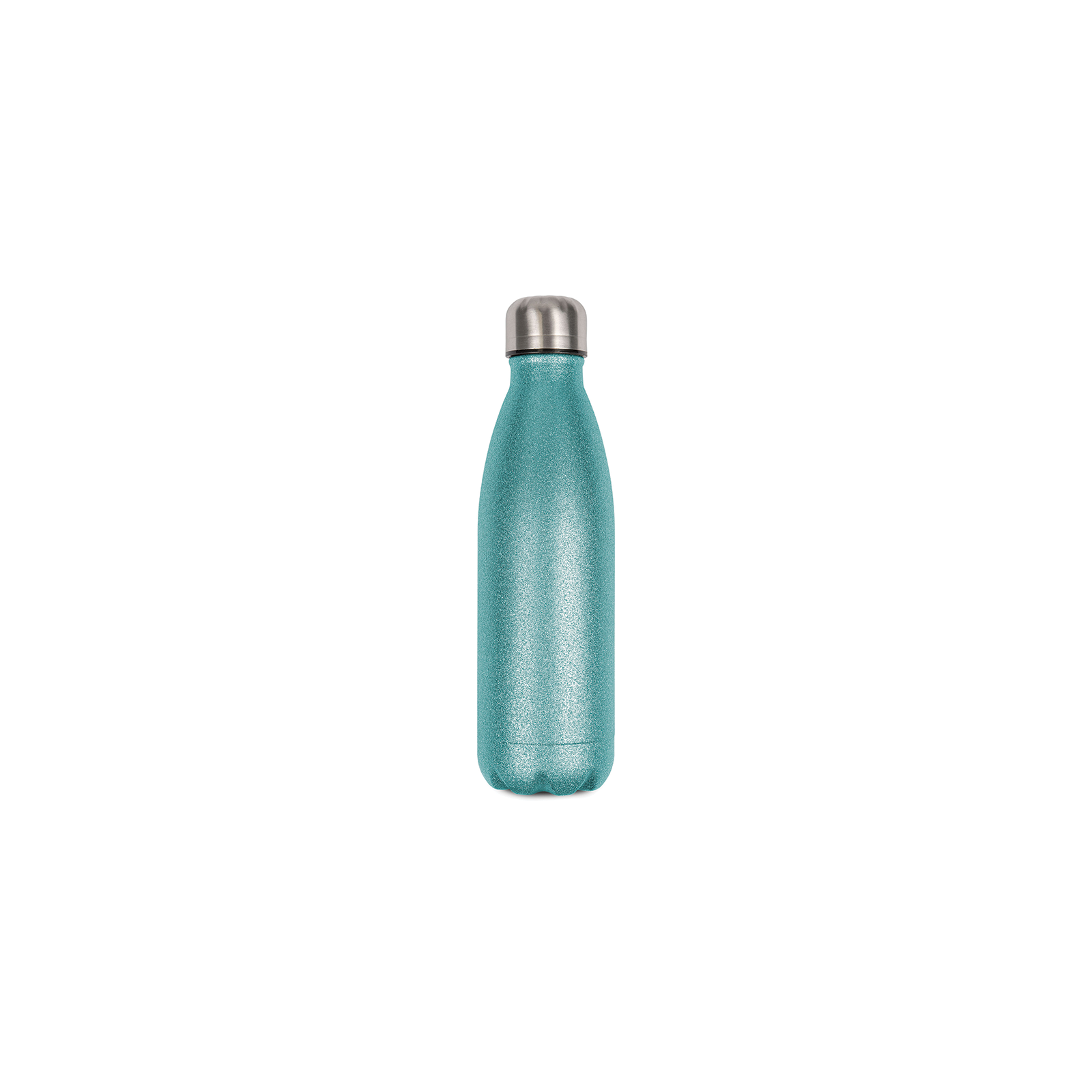 Bouteille isotherme personnalisable couleur menthe à paillettes - Contenance 500 mL - Thermos boisson bureau transport voyage