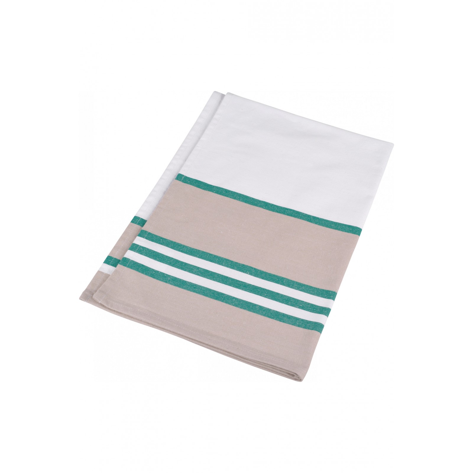 Green striped kitchen towel - VIRGIN