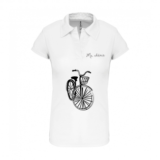 Personalized women's polo shirt