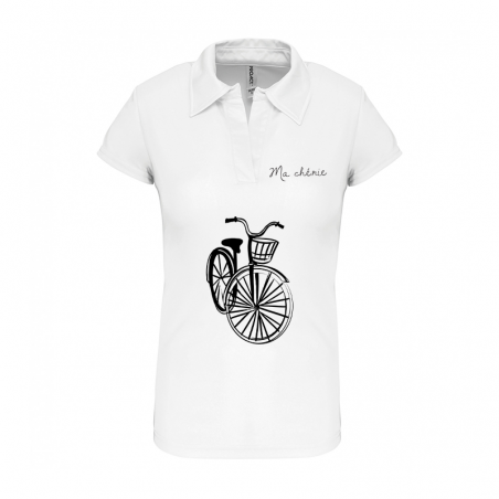 Personalized women's polo shirt